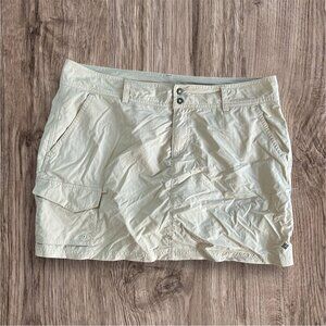 Columbia Omni-Shade Skort/Skirt with Shorts - Stretch +‎ Pockets Beige Size 10